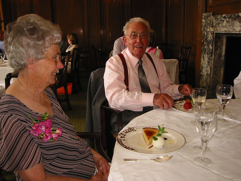 Isaac Cundall in 2005 60th wedding anniversary 4